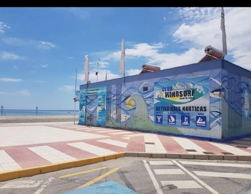 Apartamento Frente Al Mar, Familiar Y Acogedor. Santa Pola Dış mekan fotoğraf